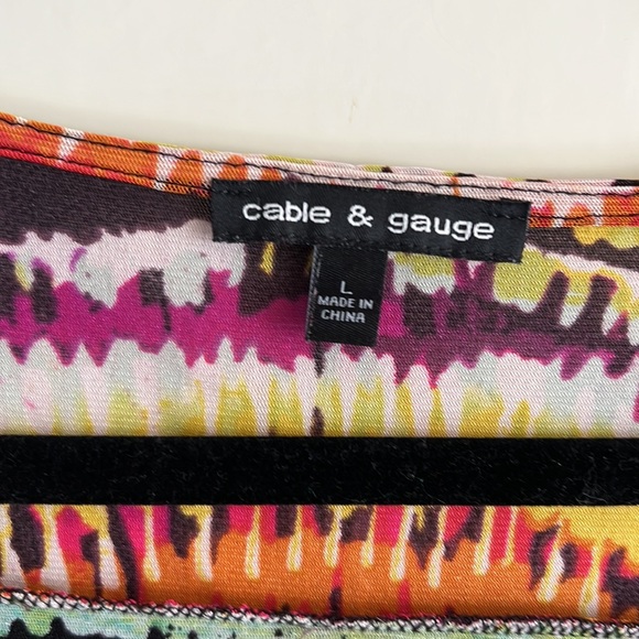 Cable and Gauge drape neck top. - Picture 2 of 7